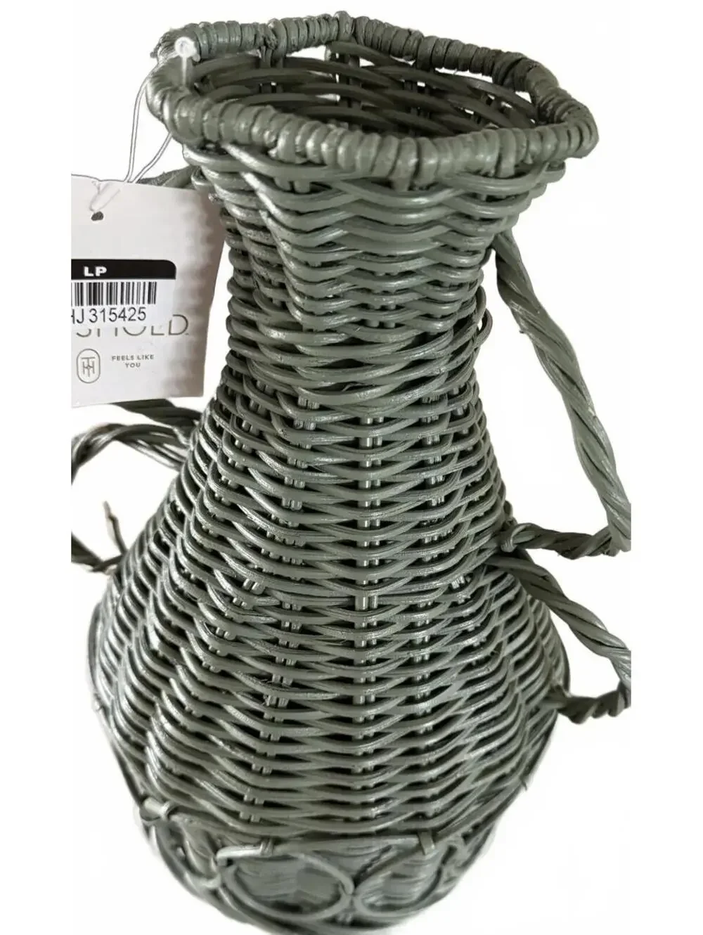 Threshold green wicker
